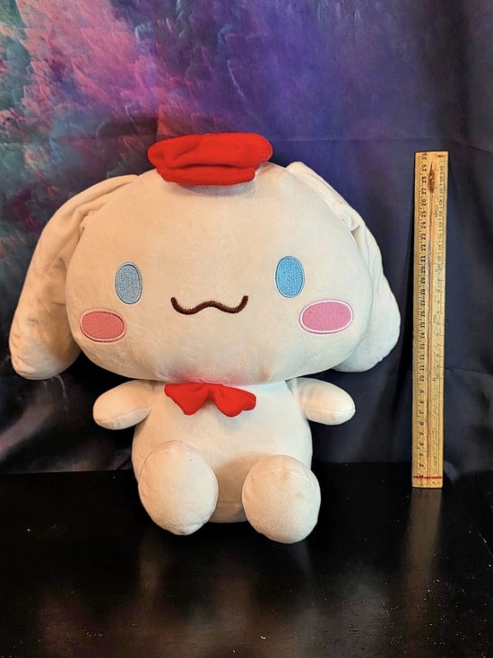 Sanrio Cinnamoroll Plush with Red Beret and Bow White & Red